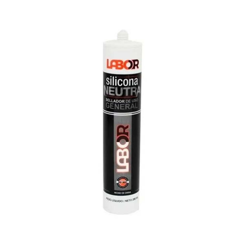 Labor Sellador Silicona Neutra Transparente 280ml Lab01210