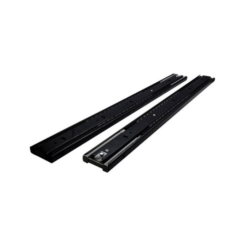 Hafele Guía Telescópica Push 45Kg 500mm Zincado Negro 494.02.095