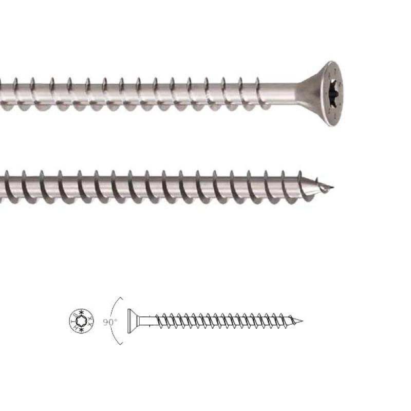 Holz Technic Tornillo Rosca Total C/Cabeza Avellanada 4x50x200un. Hts450h
