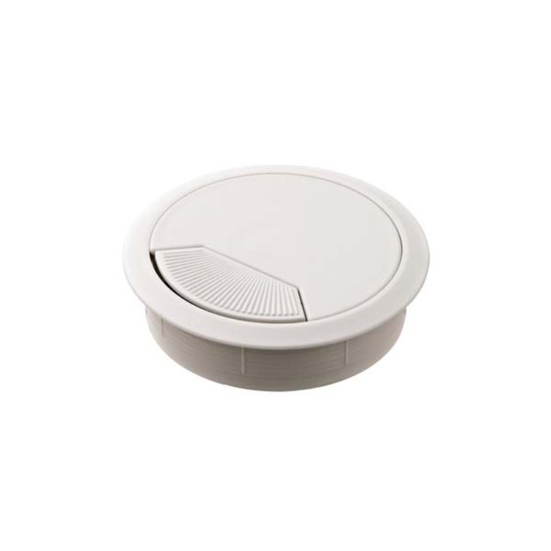 Hafele 428.96.504 Pasacable 2 piezas Gris Claro D.80mm