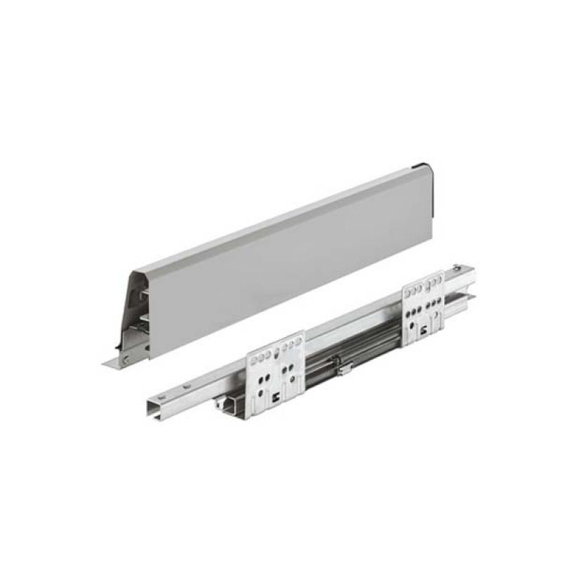 Hafele Lateral Doble Pared Acero Gris 16/84/400mm 552.56.693