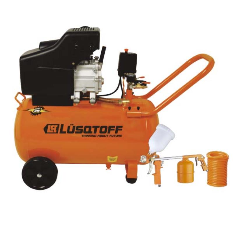 Compresor de Aire Lusqtoff 2.5 HP 50 Lts LC-2550BK - Mando Directo