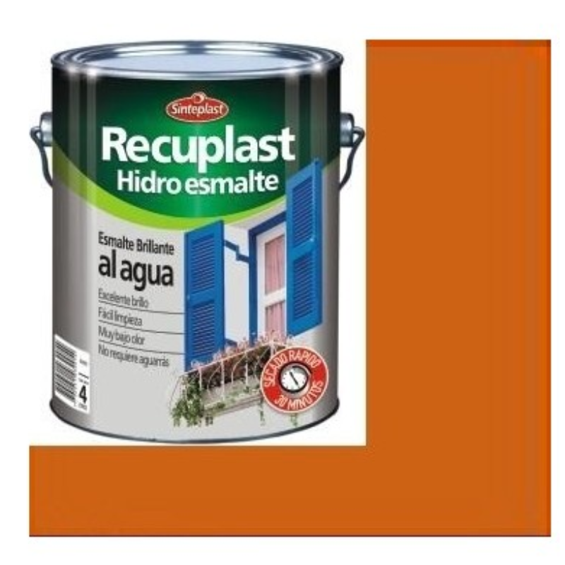 Sinteplast Hidroesmalte Bte Sintetico Al Agua Naranja 1/2 Lts 89484202