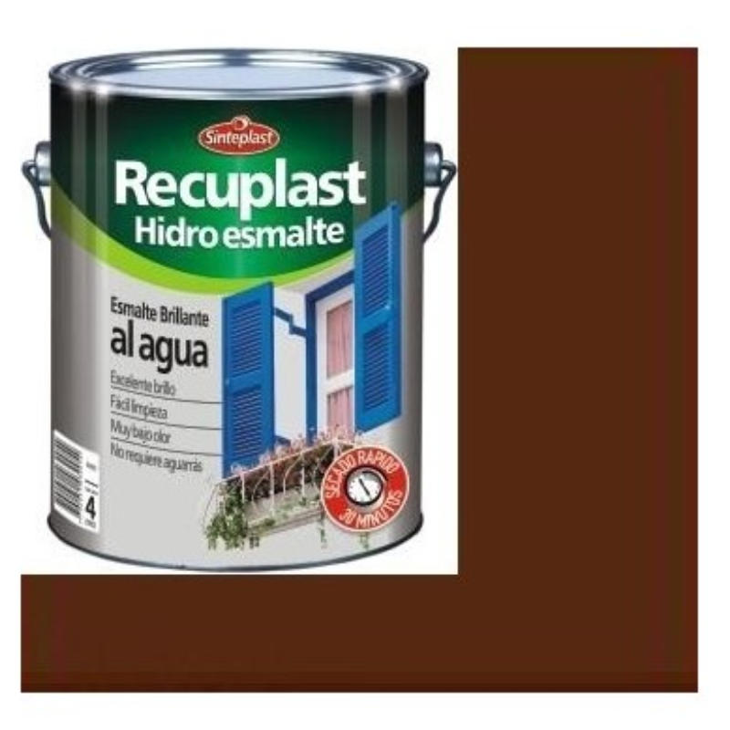 Sinteplast Hidroesmalte Bte Sintetico Al Agua Marron Tinaja 1/2 Lts 89483702