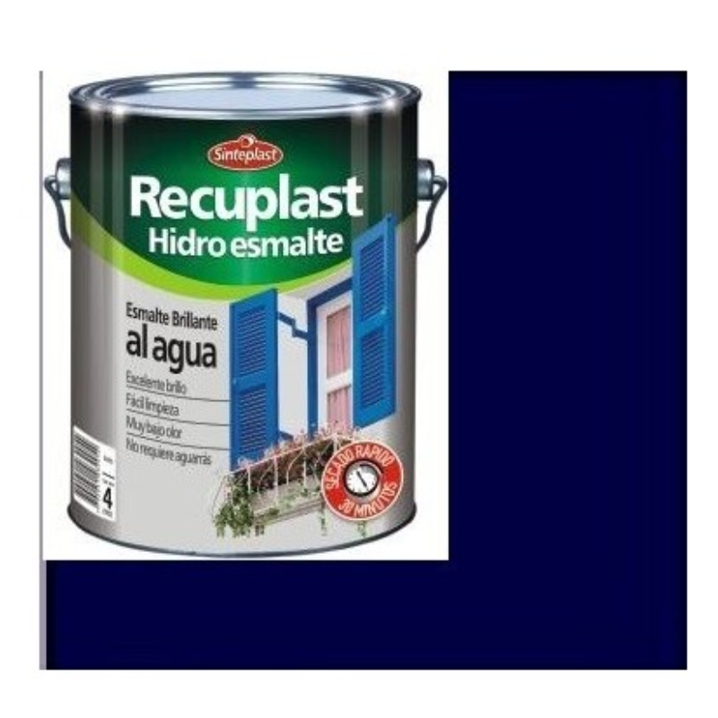 Sinteplast Hidroesmalte Bte Sintetico Al Agua Azul Marino 1/2 Lts 89486852