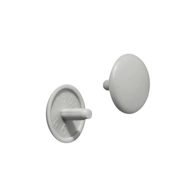 Hafele Tapa P.Hospa C.Perforado Gris Claro 12mm X 500un. 045.04.509