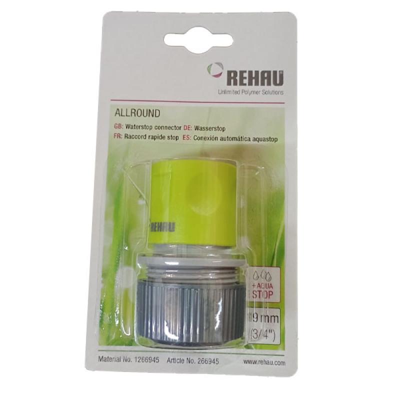 Rehau Conexión Rápida Línea Trend Pvc 3/4" Aquastop 266945.300
