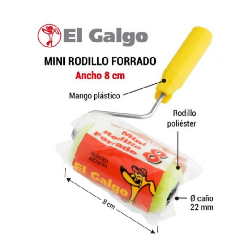 El Galgo Rodillo Mini Epoxi 8 Cm 01041208