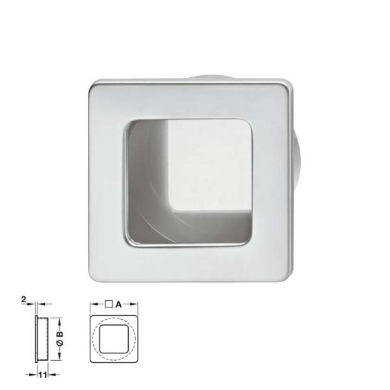 Hafele Cubeta Cromado Mate 39x39mm 155.00.000
