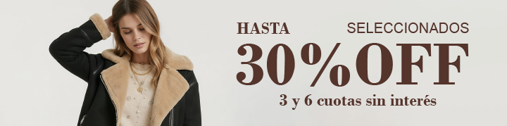 30% OFF SELECCIONADOS