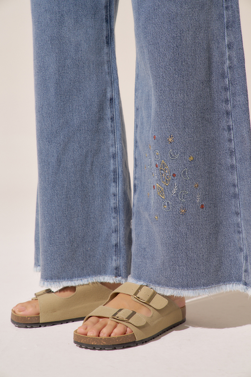 JEAN WIDE LEG SMITH