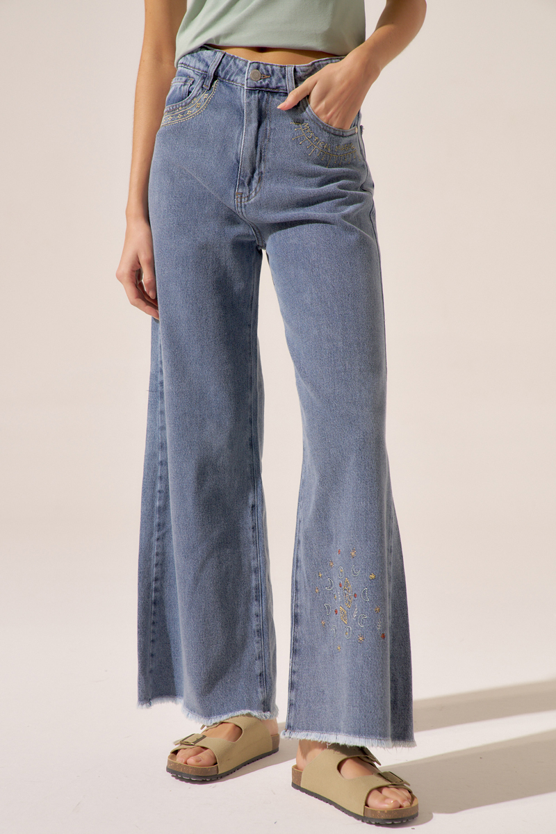 JEAN WIDE LEG SMITH