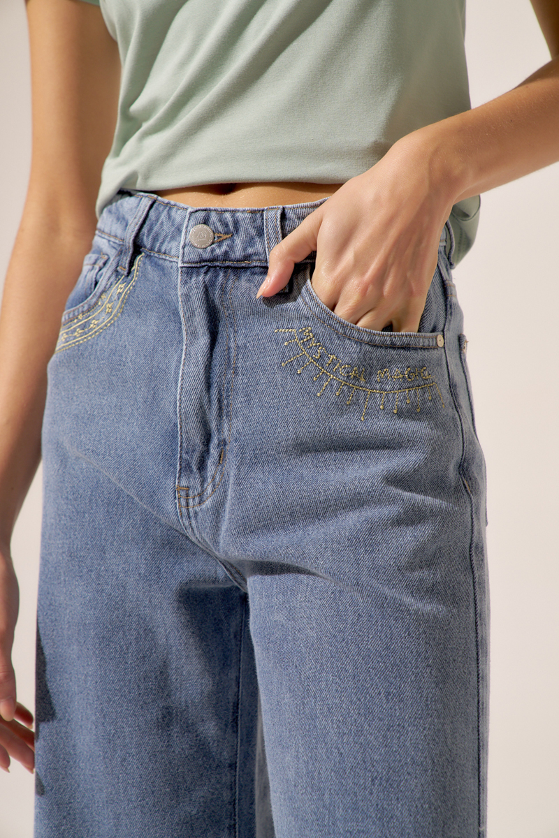 JEAN WIDE LEG SMITH