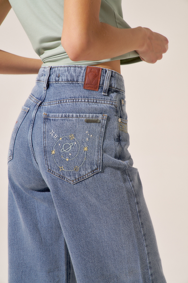 JEAN WIDE LEG SMITH