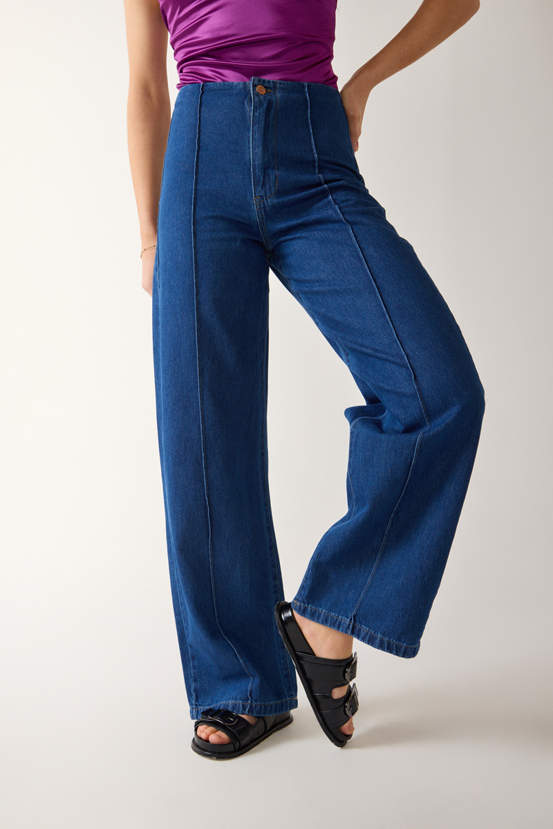 JEAN WIDE LEG THIM
