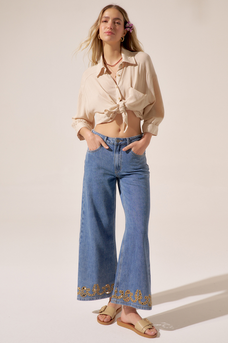 JEAN WIDE LEG SERENA