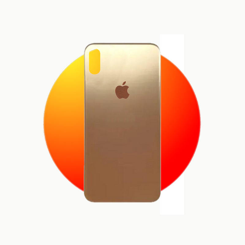 TAPA BATERIA IPHONE XS MAX DORADA