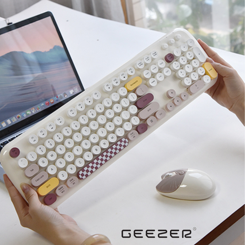 KIT TECLADO MECANICO+MOUSE BLUETOOTH GEEZER ZERO CAT