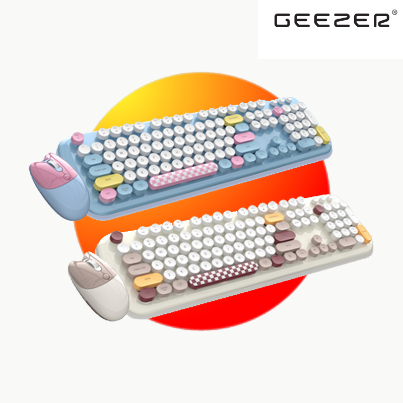 KIT TECLADO MECANICO+MOUSE BLUETOOTH GEEZER ZERO CAT