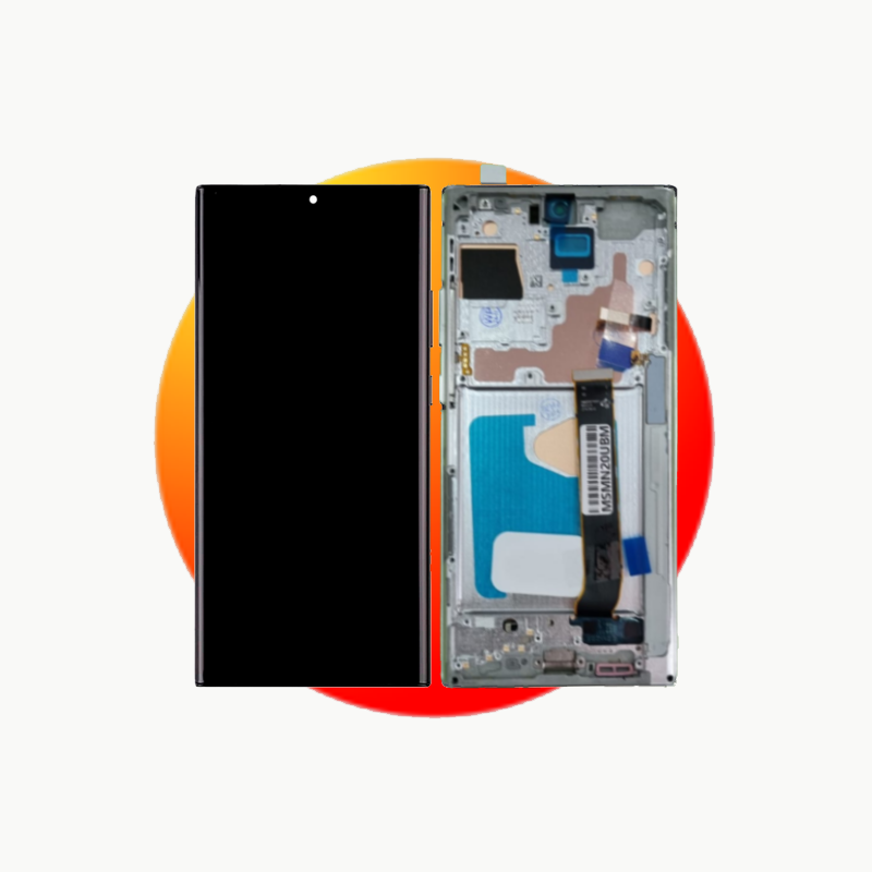 MODULO SAMSUNG NOTE 20 ULTRA "MYSTIC WHITE" OLED CON MARCO (borde redondeado)
