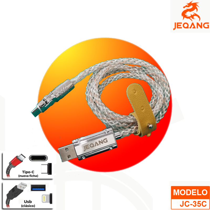 CABLE DE DATOS TIPO C > USB JEQANG JC-35C