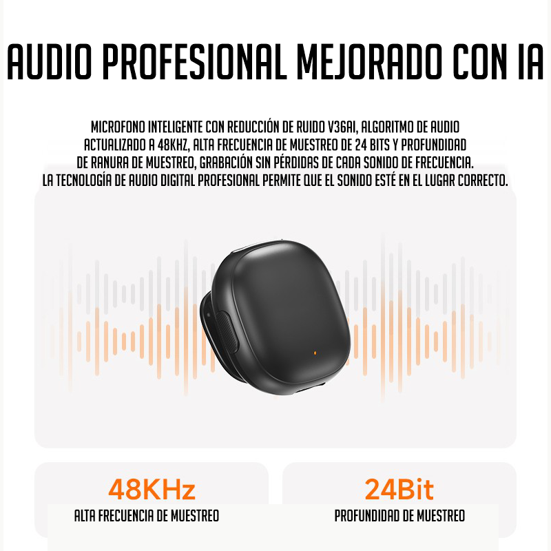 MICROFONO CON IA PARA REDUCCION DE SONIDO AMBIENTAL