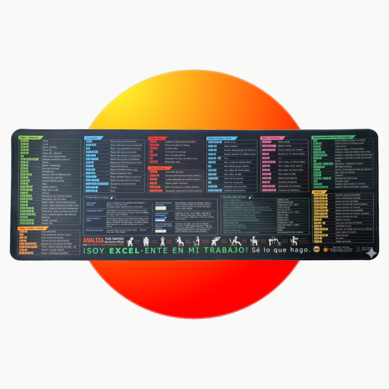 MOUSEPAD ATAJOS EXCEL (EN CASTELLANO)