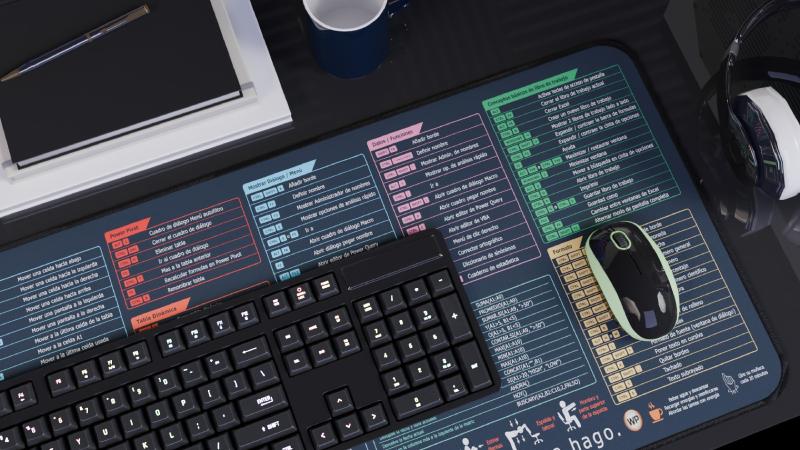 MOUSEPAD ATAJOS EXCEL (EN CASTELLANO)