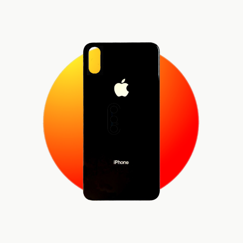 TAPA BATERIA IPHONE XS NEGRA