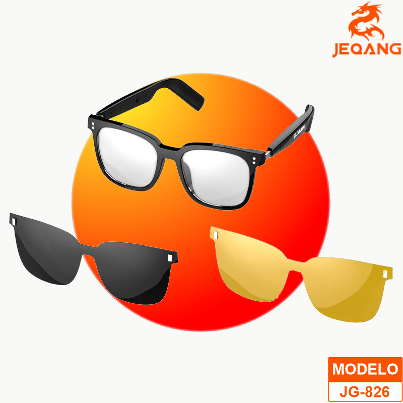 ANTEOJOS BLUETOOTH MAGNETICOS 3 EN 1 BT JG-826