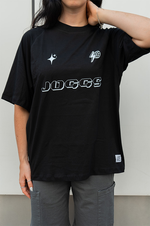 Tee Ranglan JOGGS flow triple frente Negro