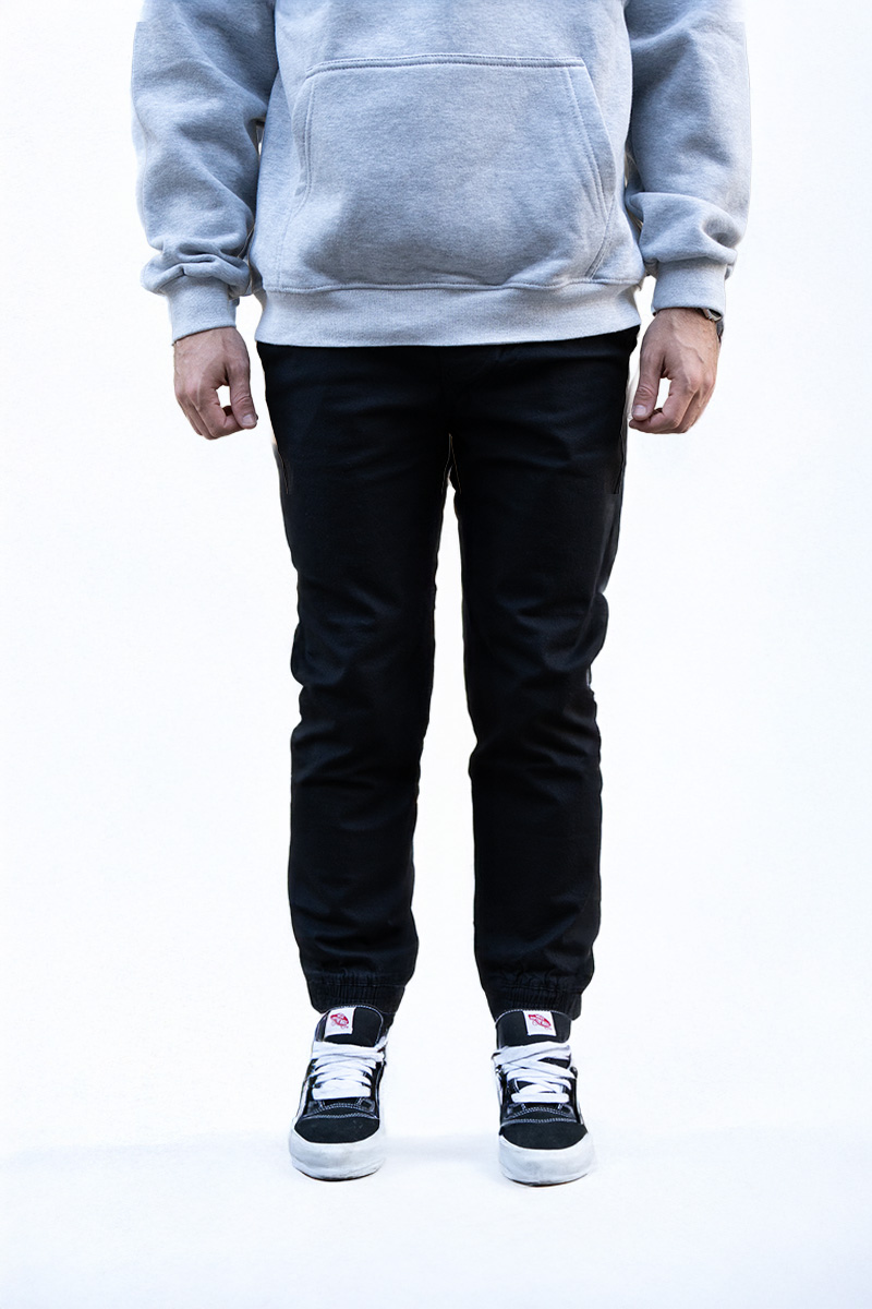 Black Chino JOGGERS
