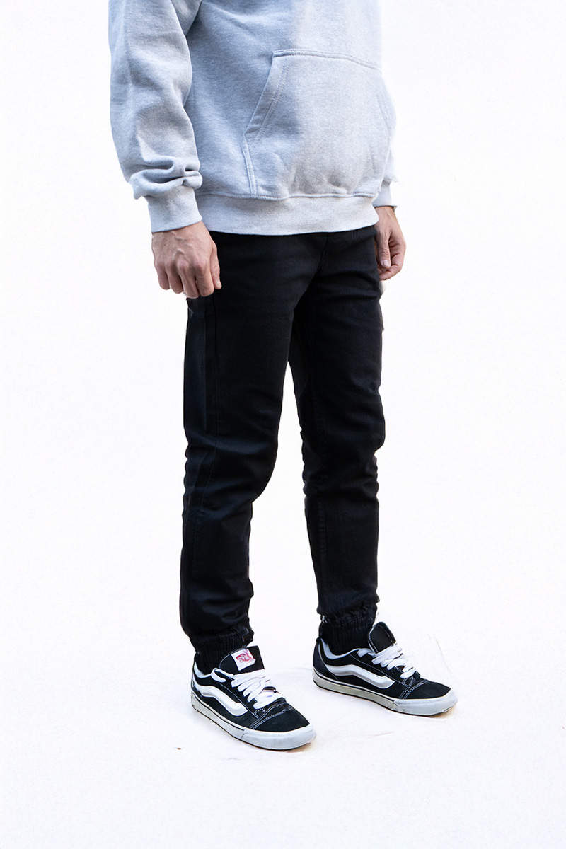 Black Chino JOGGERS