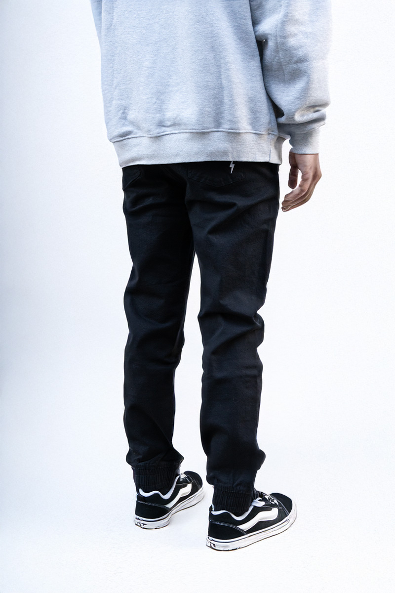 Black Chino JOGGERS