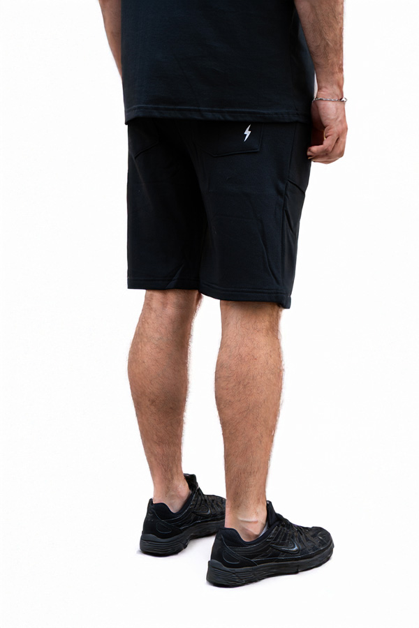 Bermuda Short Negro Algodón