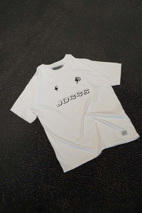 Tee Ranglan JOGGS flow triple frente Blanco