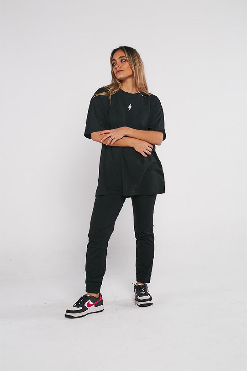 Black Chino JOGGERS Mujer