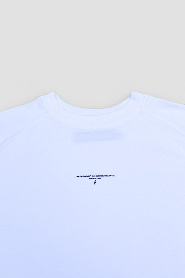 Tee Ranglan JOGGS  Blanca Coordenadas