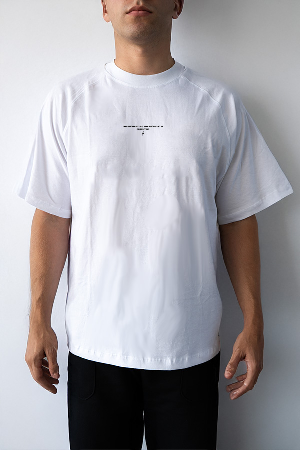 Tee Ranglan JOGGS  Blanca Coordenadas