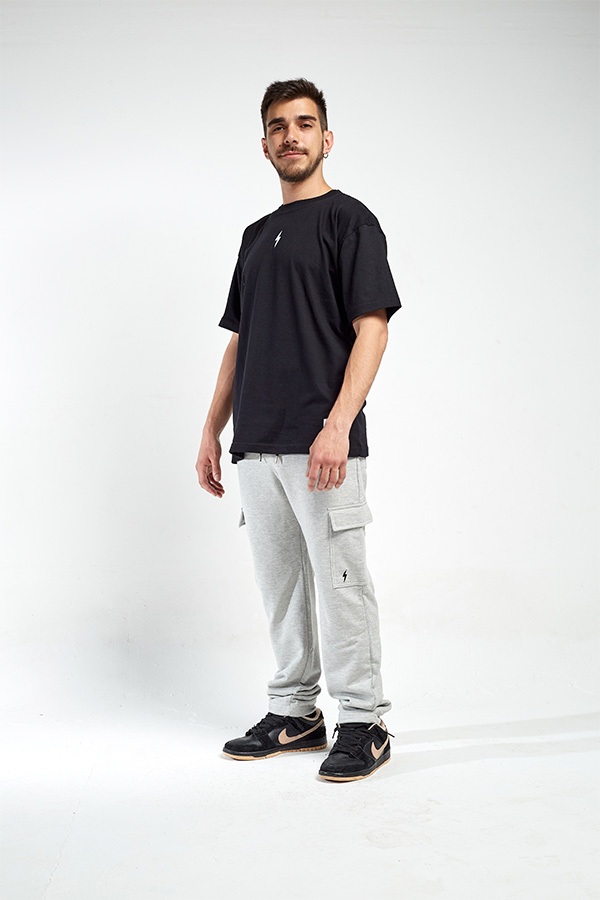 JOGGS Sweatpant Cargo Gris melange