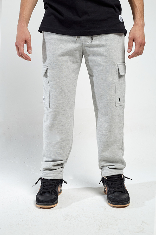 JOGGS Sweatpant Cargo Gris melange