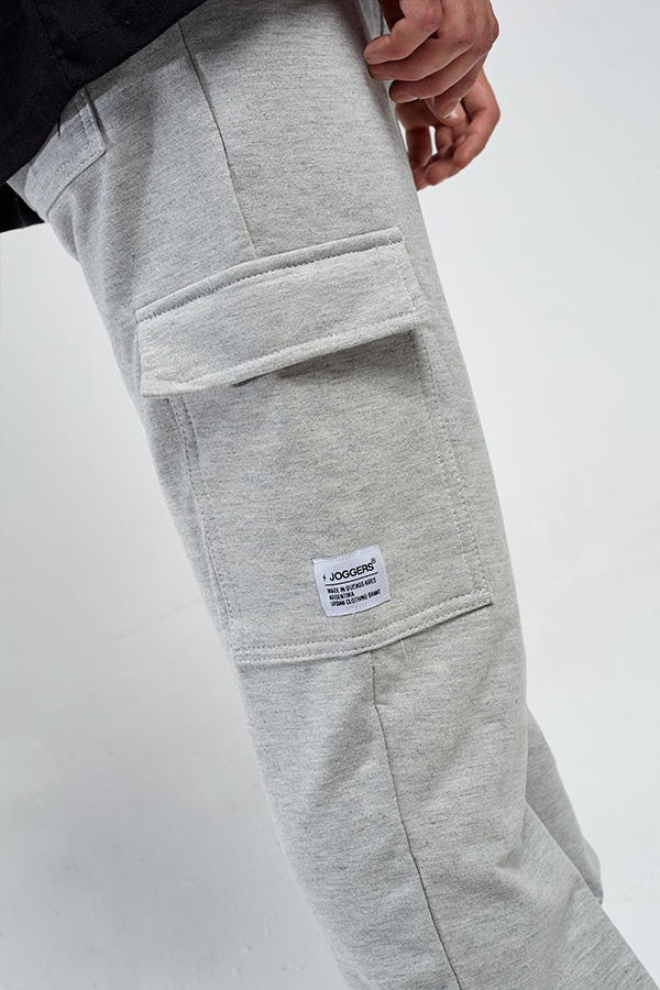 JOGGS Sweatpant Cargo Gris melange