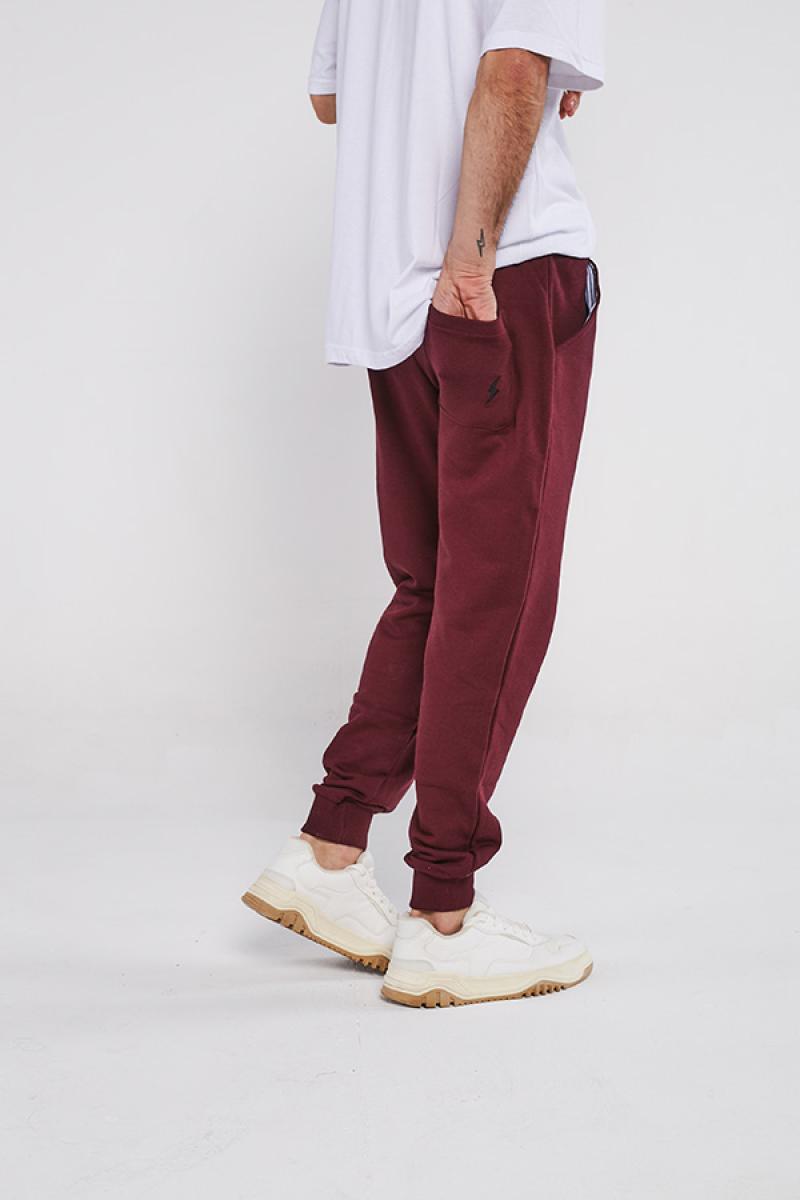 Bordeaux Sweatpant JOGGERS Frisado