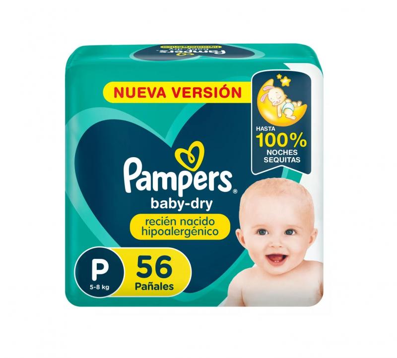 PAMPERS BABY DRY HIPOALARGENICO P X56U