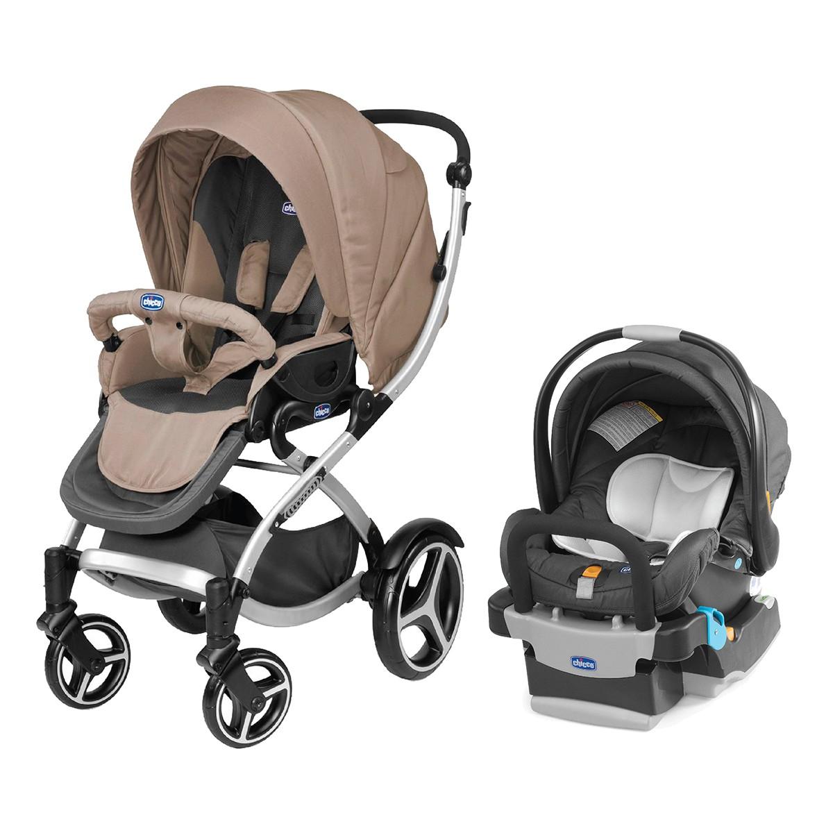 DUO ARTIC CHICCO  2 EN 1 COCHECITO + HUEVITO CON BASE TRAVEL SYSTEM