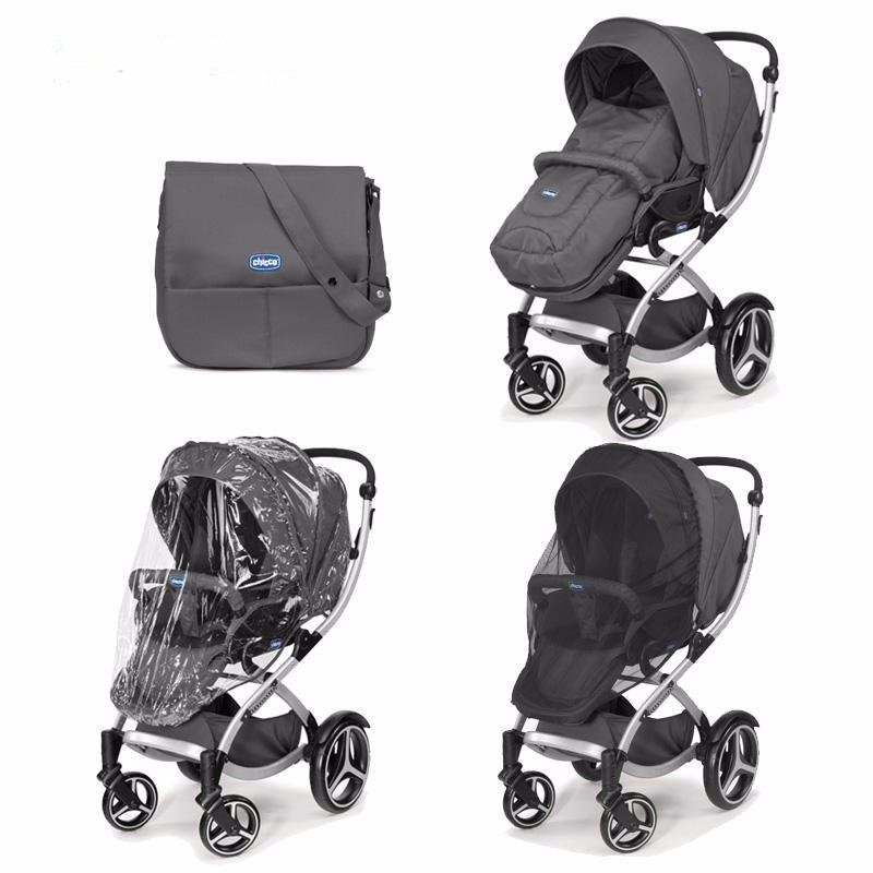 DUO ARTIC CHICCO  2 EN 1 COCHECITO + HUEVITO CON BASE TRAVEL SYSTEM