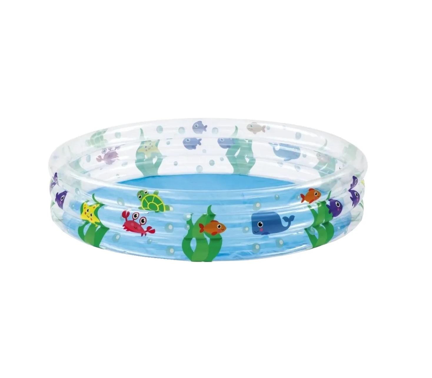 PILETA INFLABLE REDONDA CON 3 AROS BESTWAY