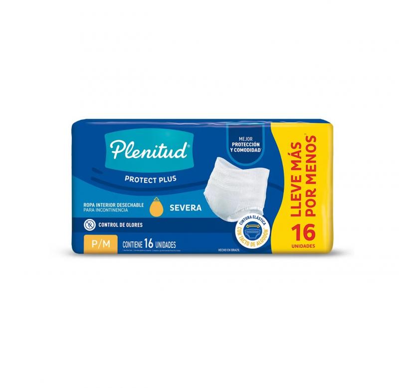 BOMBACHA ROPA INTERIOR PLENITUD PROTECT PLUS P/M (x16)