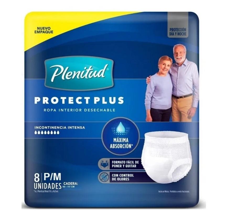 BOMBACHA ROPA INTERIOR PLENITUD PROTECT PLUS P/M (x8)