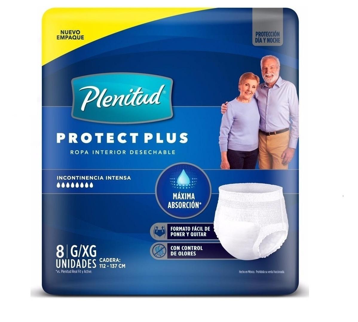 BOMBACHA ROPA INTERIOR PLENITUD PROTECT PLUS G/XG (x8)